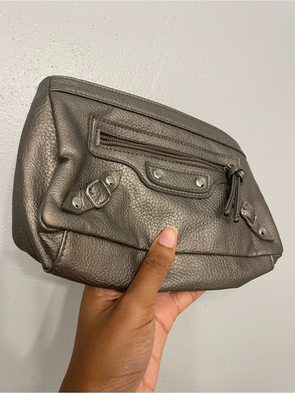 Metallic Y2K Inspired Clutch Wristlet